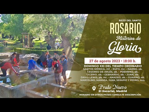 SANTO ROSARIO MEDITADO de hoy Domingo (Misterios Gloriosos) en DIRECTO desde PRADO NUEVO a las 18 h.