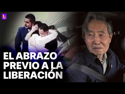 Diroes: Keiko y Kenji Fujimori se abrazan minutos antes de la liberación de su padre