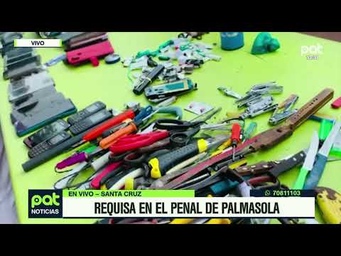 Requisa en la cárcel de Palmasola secuestraron armas, celulares y dr0gas