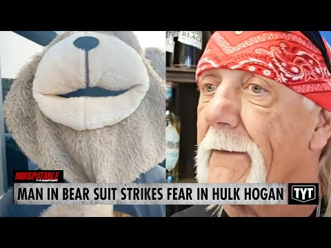 WATCH: Hulk Hogan Frozen In FEAR By Bear Costume After Bodyslam Threats