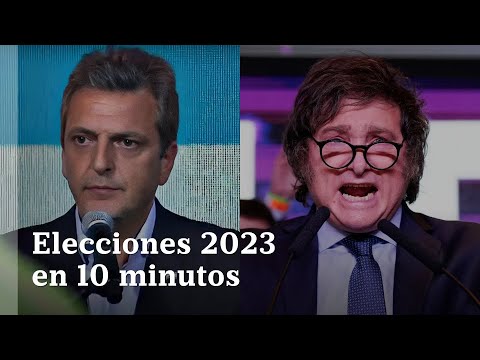 Elecciones 2023 en 10 minutos. Massa resurgió con voto peronista y Milei va por el antikirchnerismo