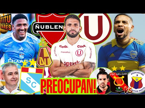 GOLES: UNIVERSITARIO 2 3 ÑUBLENSE! TIAGO NUNES: CRISTAL 2 1 TOLIMA! MELGAR 0 1 PASTO! CALLENS BOCA?