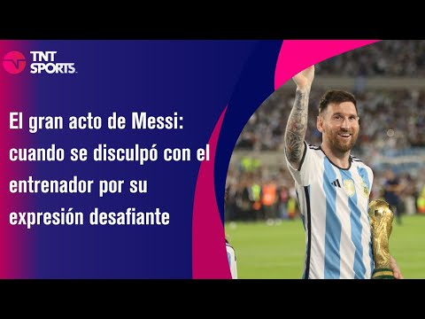 El gran acto de Messi: cuando se disculpó con el entrenador por su expresión desafiante