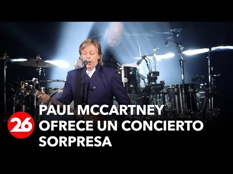 Paul McCartney ofrece un concierto sorpresa para 300 seguidores en Brasil