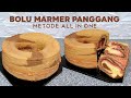 RESEP BOLU MARMER PANGGANG 3 TELUR METODE ALL IN ONE