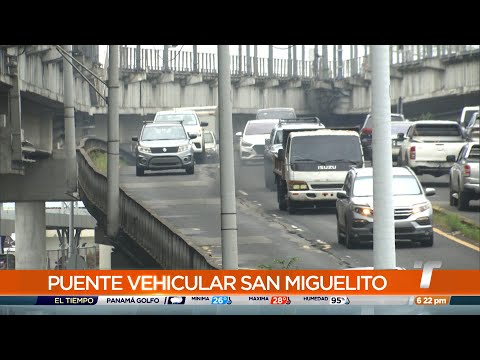 Trabajos de reparación del puente vehicular de San Miguelito se realizarán de noche