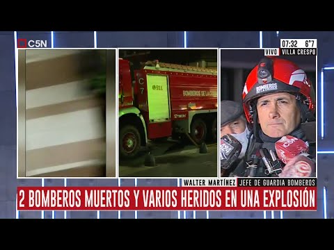 Explosión en Villa Crespo: habla Walter Martínez (Jefe de guardia de Bomberos)
