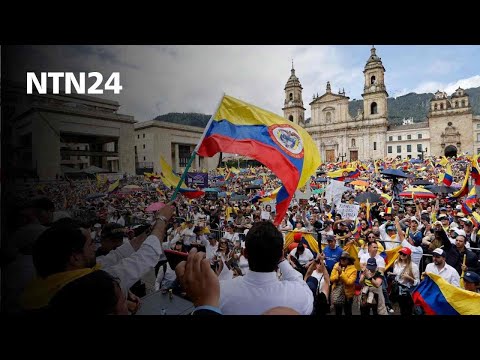 Nueva jornada de protestas contra el gobierno de Gustavo Petro en Colombia