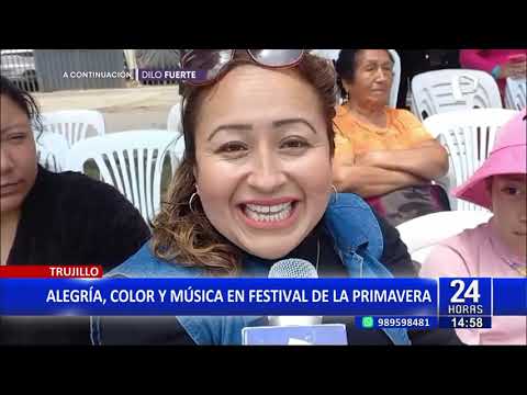 24Horas Trujillo: Alegría, color y música en festival de la primavera