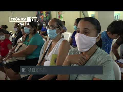 Mujeres reciben desembolso del programa Usura Cero en Tipitapa - Nicaragua
