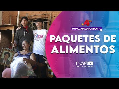 Gobierno Sandinista entrega paquetes de alimentos a Madres de héroes y mártires