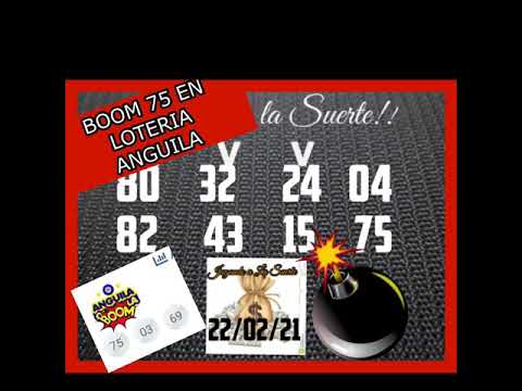 BOOM EL 75 EN LOTERIA ANGUILA!!
