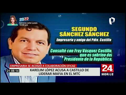 Karelim López acusa al presidente Pedro Castillo de liderar una mafia en el MTC