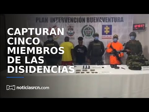 Cinco integrantes de las disidencias de las Farc fueron capturados en el Valle del Cauca