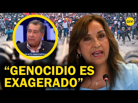 Genocidio es exagerado: Aníbal Quiroga sobre citación a la presidenta Dina Boluarte
