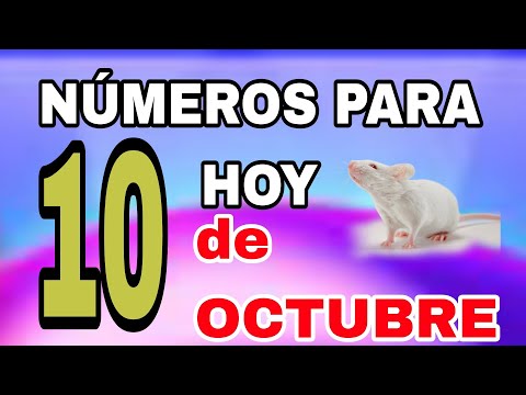 Números para jugar y ganar el día de Hoy 10 DE OCTUBRE