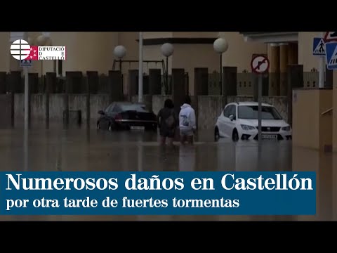 Numerosos daños en Castellón por otra tarde de fuertes tormentas