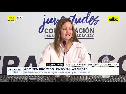 Conferencia de prensa de Soledad Núñez