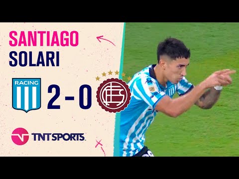 Santiago #Solari, con un GOLAZO para #Racing, aumentó la ventaja ante #Lanús