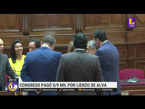 Congreso desembolsó S/ 9 mil por lienzo para María del Carmen Alva