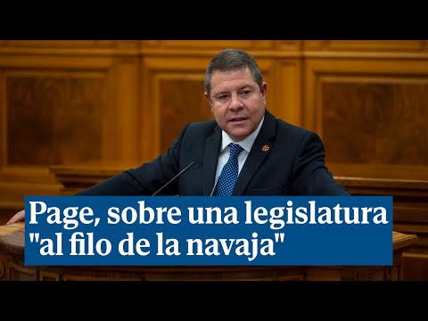 García-Page advierte de una legislatura al filo de la navaja con un prófugo de la Justicia