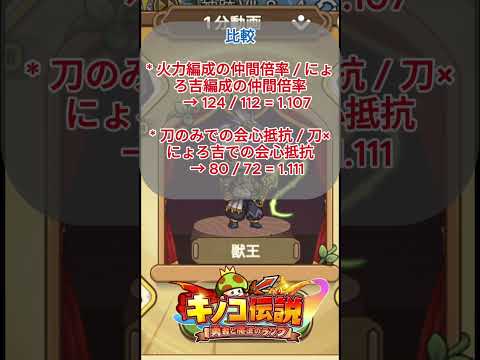 【キノコ伝説】仲間ニョロ吉について！【キノデン】【ショート解説】