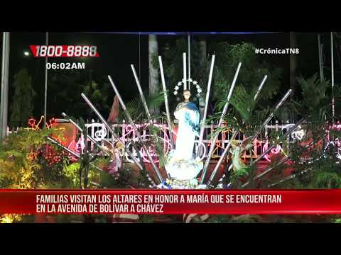 Altares a María, una visita infaltable de las familias nicaragüenses