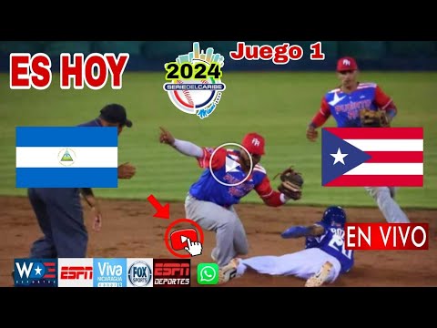 Nicaragua vs. Puerto Rico en vivo, donde ver, a que hora juega Nicaragua vs. Puerto Rico béisbol