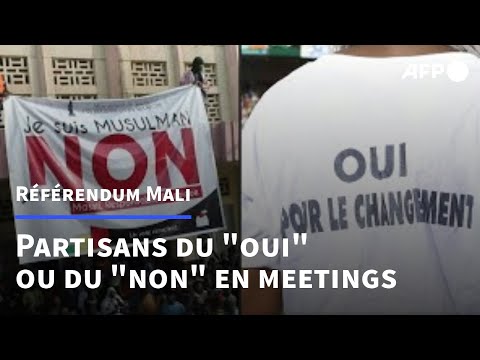 Référendum au Mali: les partisans du oui et du non en meetings à Bamako | AFP
