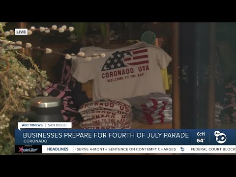 Coronado gets ready for Fourth of July parade