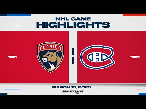 NHL Highlights | Panthers vs. Canadiens - March 15, 2025