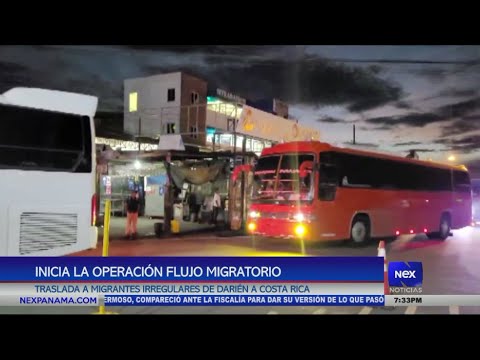Inicia la operacio?n flujo migratorio que traslada a migrantes irregulares de Darie?n a Costa Rica