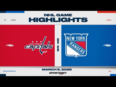 NHL Highlights | Capitals vs. Rangers - March 5, 2025