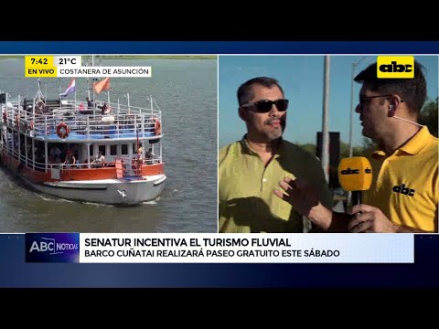 Senatur incentiva el turismo fluvial: Barco Cuñataí realizará paseo gratuito este sábado