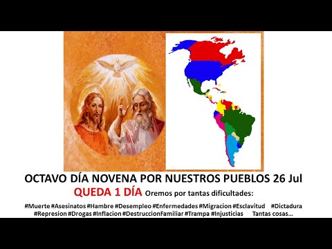 OCTAVO DÍA NOVENA POR NUESTROS PUEBLOS VIERNES 26 JULIO 2024 PADRE ENRIQUE YANES- TVFAMILIA  #Novena