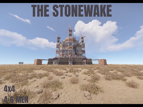 The Stonewake - 4x4 - INSANE Online BASE - OPEN CORE & BUNKERED CORE - RUST Base Design 2025
