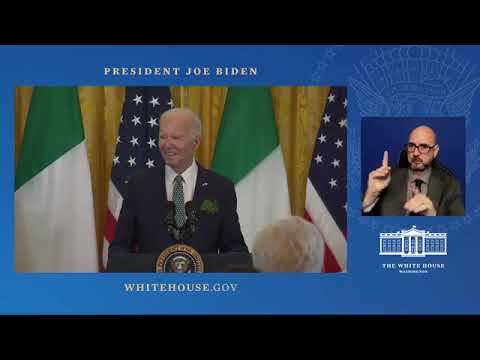 USA - President Biden delivers remarks on St. Patrick's Day. (17.03.24)