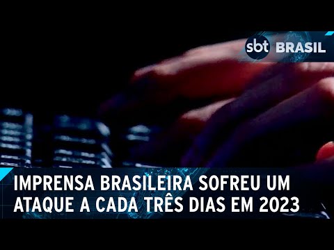 Dado diz que agressões físicas lideram as violações ao trabalho jornalístico | SBT Brasil (04/04/24)