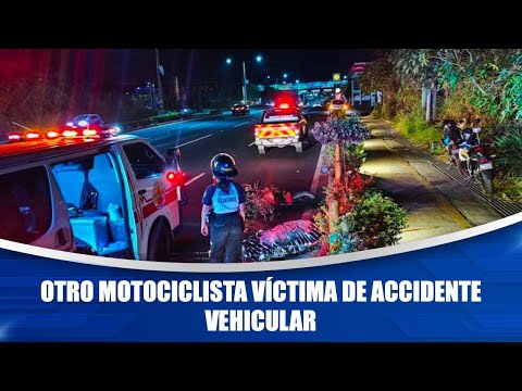 Otro motociclista víctima de accidente vehicular