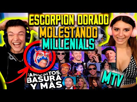 REACCION a ESCORPION DORADO SUELTO MOLESTANDO MILLENIALS en MTV (JuanPaZurita,Facundo, DanaPaola)