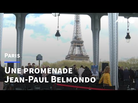 Inauguration à Paris d'une promenade Jean-Paul Belmondo, près de la tour Eiffel | AFP