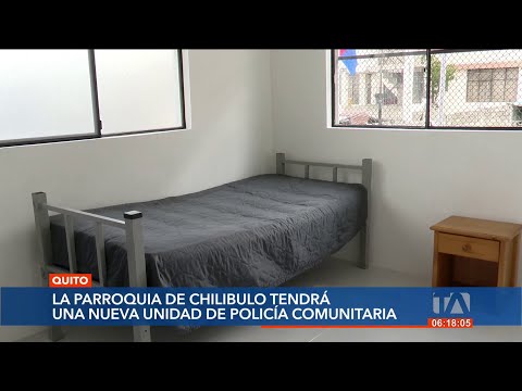 Autoridades inauguraron una nueva UPC en Chilubulo, sur de Quito