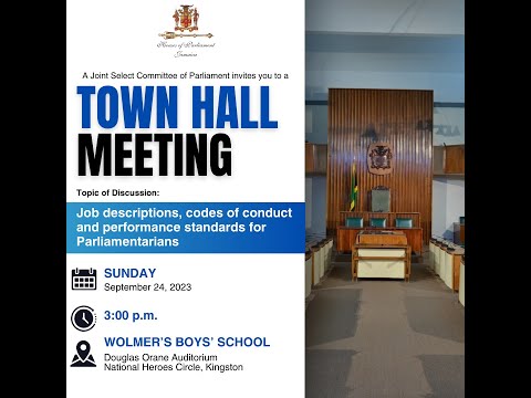 Joint Select Committee of Parliament Town Hall Meeting - September 24, 2023