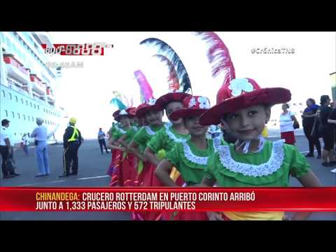 Nicaragua: Colorido recibimiento a cruceristas de Rotterdam