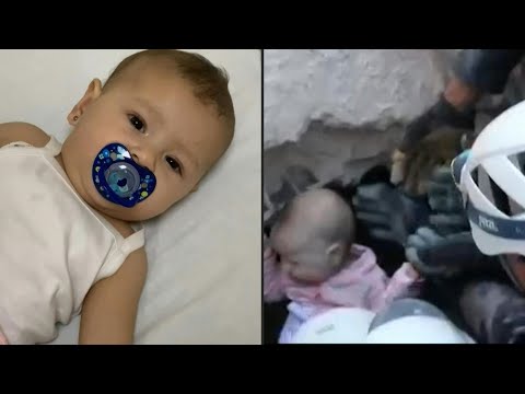 Jordanie: un bébé miraculé au milieu des gravats d'un immeuble effondré | AFP