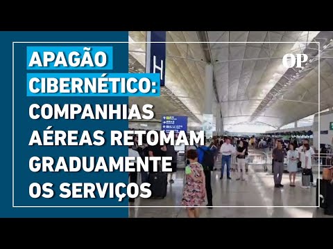 Apagão cibernético: companhias aéreas retomam gradualmente os serviços