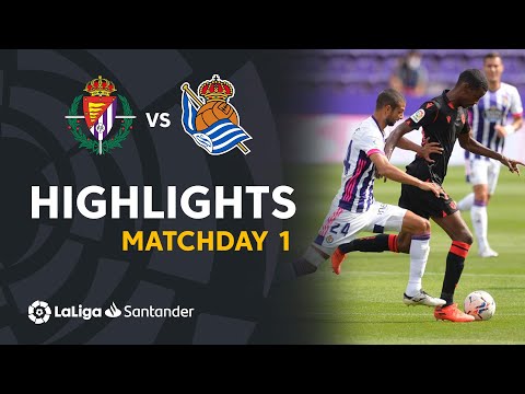 Highlights Real Valladolid vs Real Sociedad (1-1)