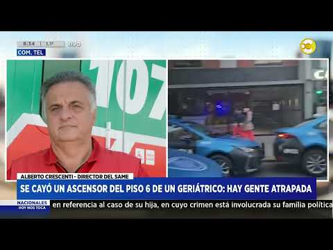Almagro: cayó un ascensor desde un sexto piso en un geriátrico - Alberto Crescenti