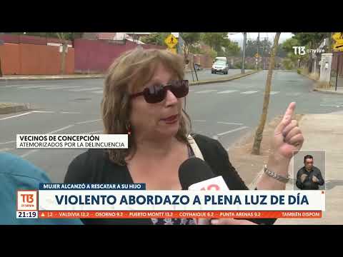 Violento abordazo a plena luz del día en Concepción