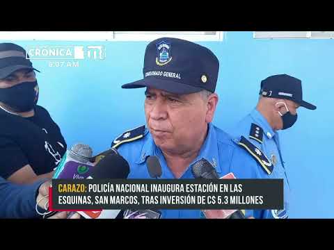 Familias reciben nueva delegación policial en San Marcos - Nicaragua